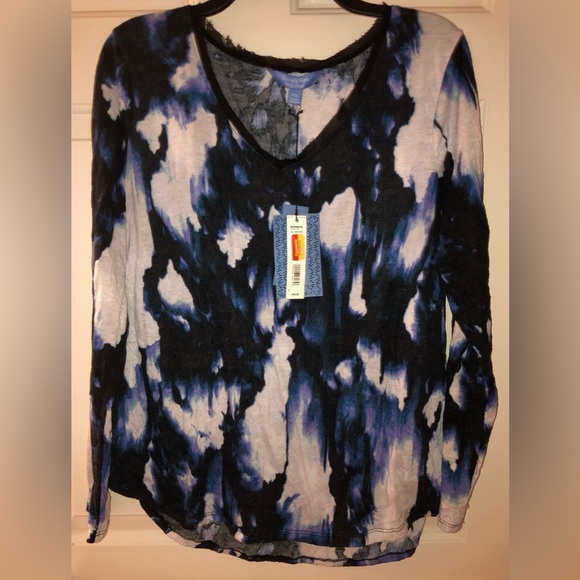 Simply Vera Vera Wang, Top Size PXL crinkle design longsleeve NWT Size Petite XL - Picture 2 of 10